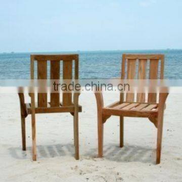 Teak Stacking Chair for Teak Garden and Outdoor Furniture