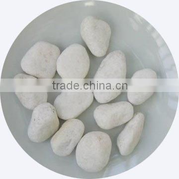 machine made white pebble stone cobble stone