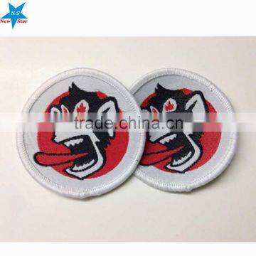 Round embroidered patch badge,Cute fish design embroidery patches