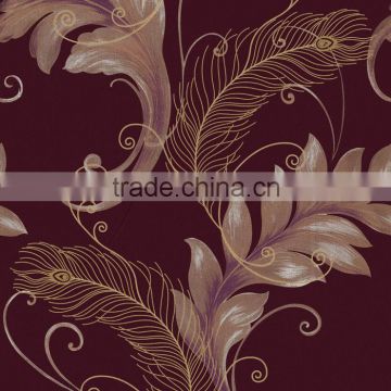 SY081306 vinyl wallpaper wallovering fiberglass bamboo wallcovering