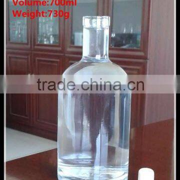 high white glass bottle