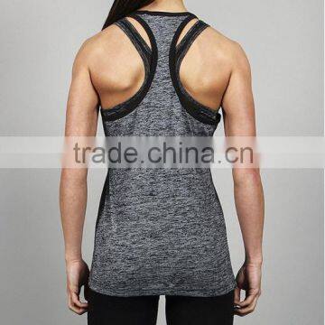 Custom Nylon Spandex Womens Gym Yoga Tank Top photo-3