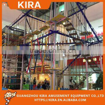 New Products Color woods colorful ropes net world kids indoor play equipment, rainbow tree