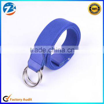 Low Price Factory Wholesale New Design Casual Double Loop Buckle Man Fabric Belt