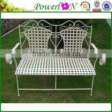 Nice Wrought Iron Vintage Retro Garden Metal Bench For Patio Park Backyard I11 TS05 X11B PL08-3096CP1