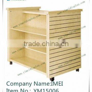 POP customer design wooden furniture showcase display cabinetYM15006