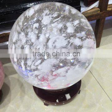 Melting Snow Large Clear Crystal Ball Ornaments