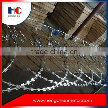 Low price cross razor barbed wire