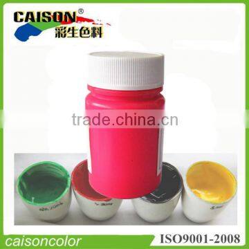 Fluorescent pigment carpet dyeing colorant