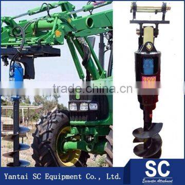 Clay Drill /Earth Auger Mounted By Excavator SUMITOMO S160 For Foundation Drill