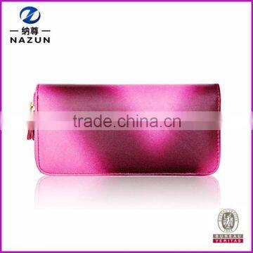 European style smooth surface leather ladies purse