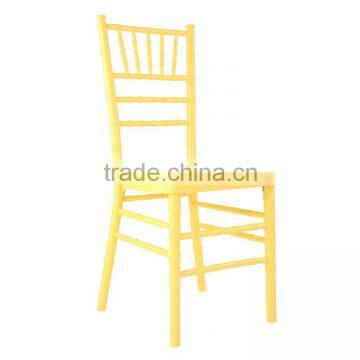 solid wood America style tiffany chair in yellow colour for wedding and event