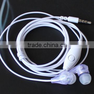 Transparent earphones with mic for mobile phone