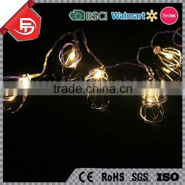 TZFEITIAN CE ROHS approval warm white metal pendant led decoration string light for wedding