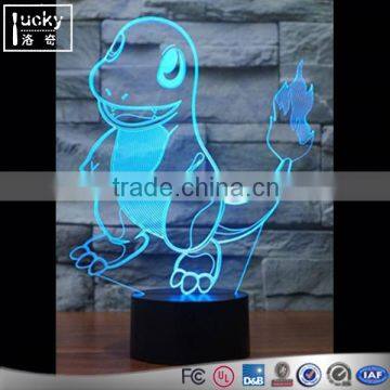 Colorful Pokemon Go Charmander 3D LED Night Light,3D Acrylic Lamp photo-2