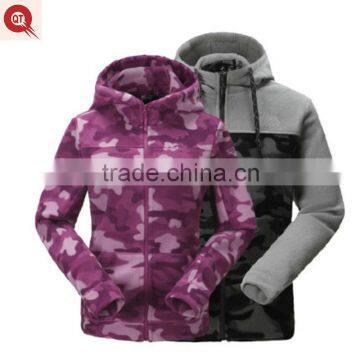 2016 high quality cheap camo popular couple fleece hoodie OEM for lovers