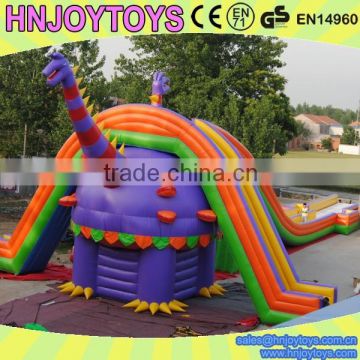 Best popular Amusement high quality dinosaur park slide inflatable game for sale