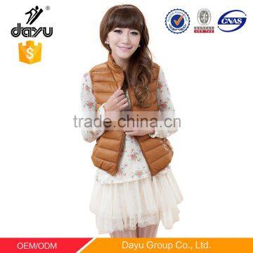 high quality woman sleeveless vest winter outdoor vest waistcoat female quilted Vest