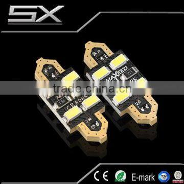 2015 HOT sales 31mm 36mm 39mm/42mm C5W 12V 3W Car led festoon light 4 chips Auto led LIGHT LAMP bulbs