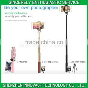Multi-fuctional Lightweight Zoom Video Selfie Stick With Remote Shutter Tripod