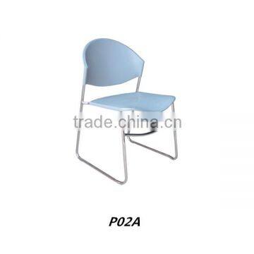 New Arrival School Chair Furniture Office Cheap Plastic Stacking Chairs for Sale P02A