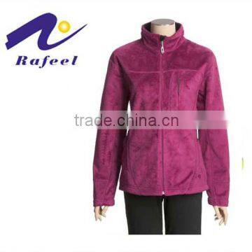 ladies pink slim softshell jackets