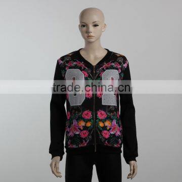 F5W20103 Women Printed Bomber Jackets