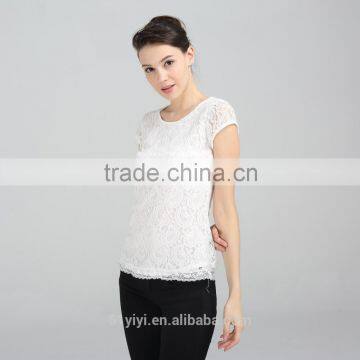 Women's Paisley Lace Tunic With Cap Sleeves photo-2