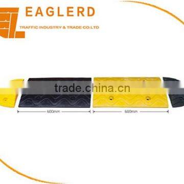 Yellow Reflective Road Speed Rubber Hump 500*300*45mm