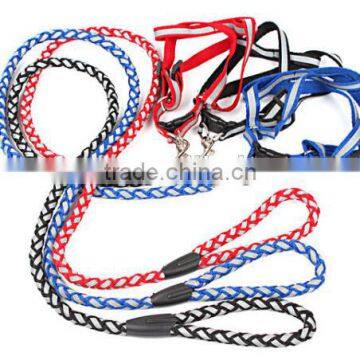 Outdoor Safety Led Flashing Dog Leash , Pet Dog Harness and Leash Set ,led Retractable Dog Leash photo-2