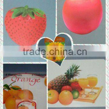 SHAPED FRUIT PP PLACE MAT