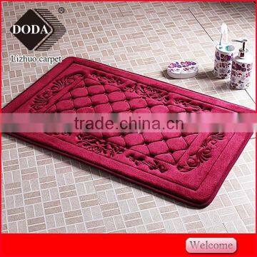 zhejiang yiwu carpet factory polyester memory foam bathmat set