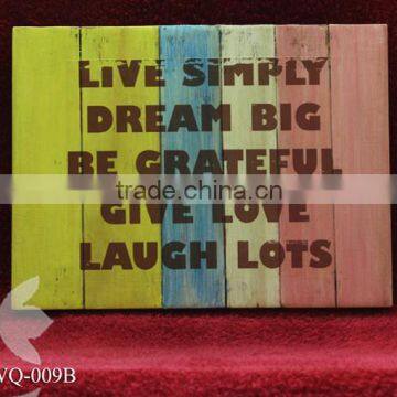 Wooden Vintage Style Sign - Wall Decoration WQ-009B