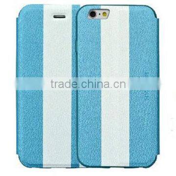 Super thin flip leather cases stander phone case for Apple iPhone 6 and 6 Plus