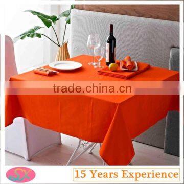 Plain Dyed Oxford Table Cloth Polyester Table Linen