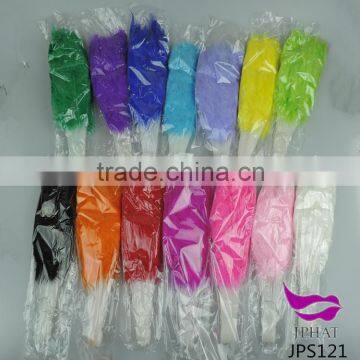 Cheap plastic feather folding hand fan for sale