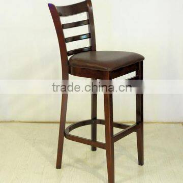 ZT-2020C graceful ash wooden high bar chair