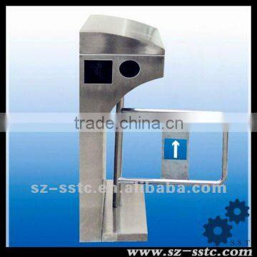 Handicaped used RFID 304 stainless steel pedestrian access control automatic barrier gate