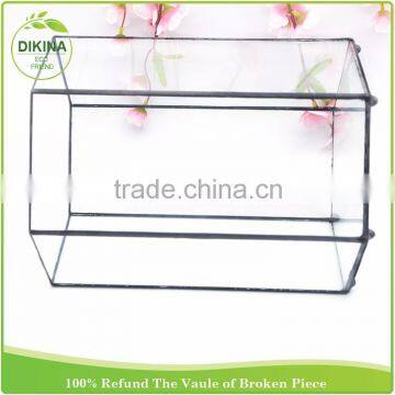 Metal Decoration Vintage Gift Christmas France Cabinet & Pet Display Cages Black Tall Vase, Home Stained Glass House Container photo-6