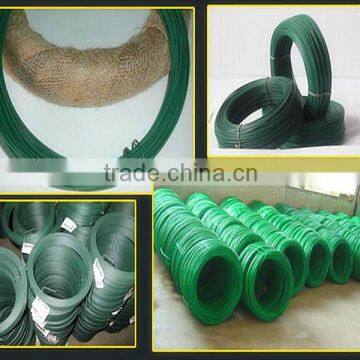 Anping Low price green pvc coated rod iron wire good quality