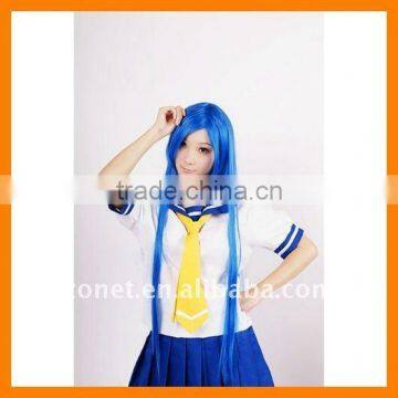 Fashion 100CM LONG DARK BLUE BLACK StraightCOSPLAYW, IGdolls,Clannad