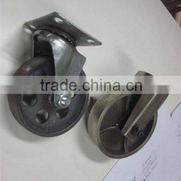 Omni-direcetional cast iron retractable casters PF-E364