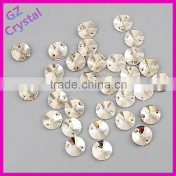 2015 New Fashion Flat Back Round Sew On Stone For Garment photo-6