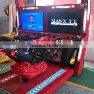 42 Inch Manx TT Arcade Motor Bike Racing Game Machine