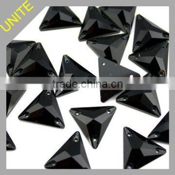 China Wholesale Triangle Sewing on Glass Crystal Stones U3270