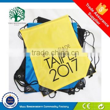 cheap plain wholesale canvas drawstring bag