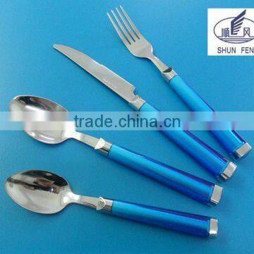 fashionable plastic handle flatware