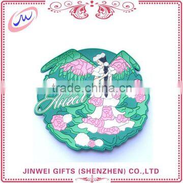 High Quality Eco-friendly Kids Cork cartoon pvc coasters customize