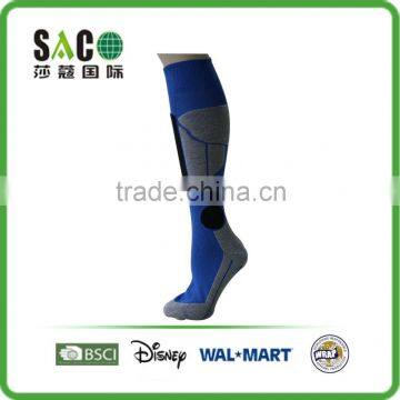 Fancy free terry blue grey melange knee high sports socks