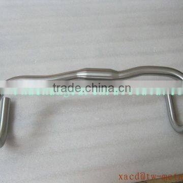 Custom XACD titanium special bending shape road bicycle handlebar producing titanium road handlebar